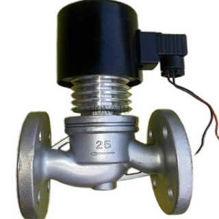 ZCG 304 Stainless Steel Flanged Solenoid Valve Explosion Proof High Temp Steam Thermal Oil