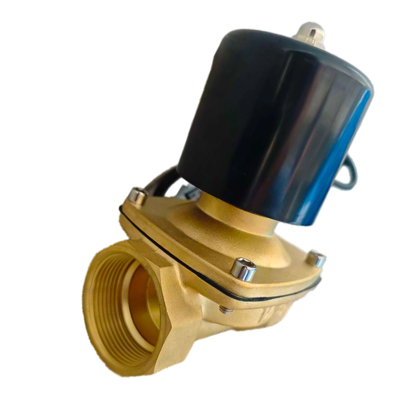 2W Series Diaphragm Brass Water Solenoid Valve Two Way Two Position Outdoor Waterproof IP65 Control Valve