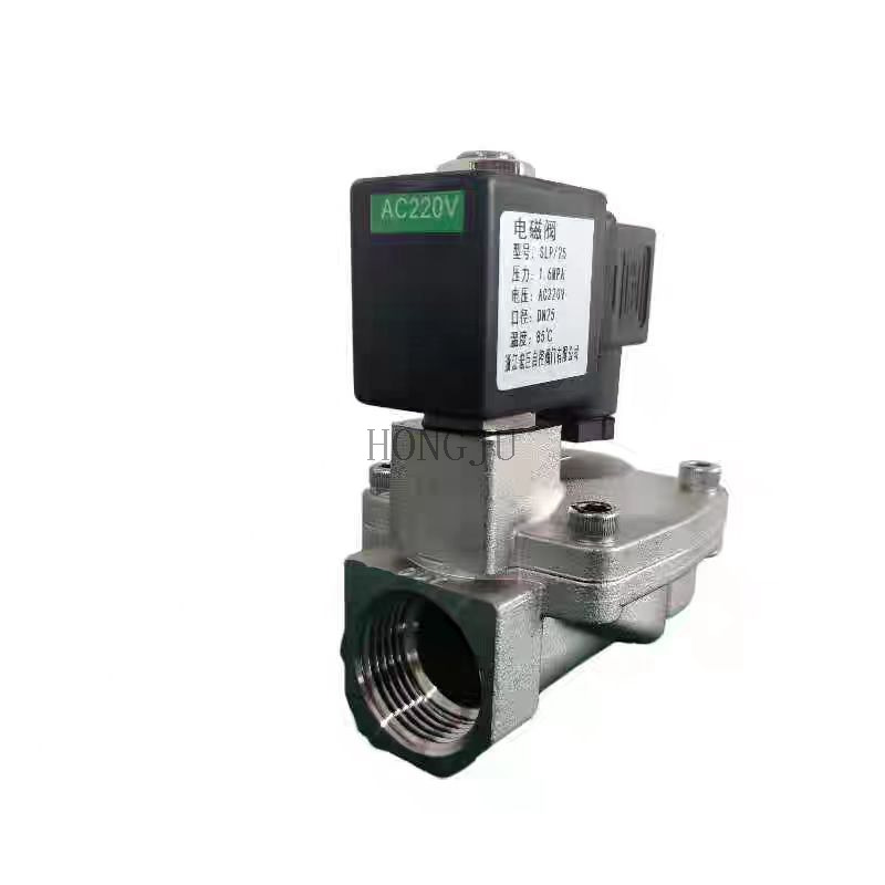 Slp Series Stainless Steel High Pressure Pilot Operated Normally Open Solenoid Valve Water Flow Control 