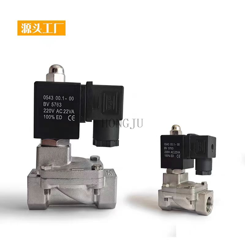 Slp Series Stainless Steel High Pressure Pilot Operated Normally Open Solenoid Valve Water Flow Control 