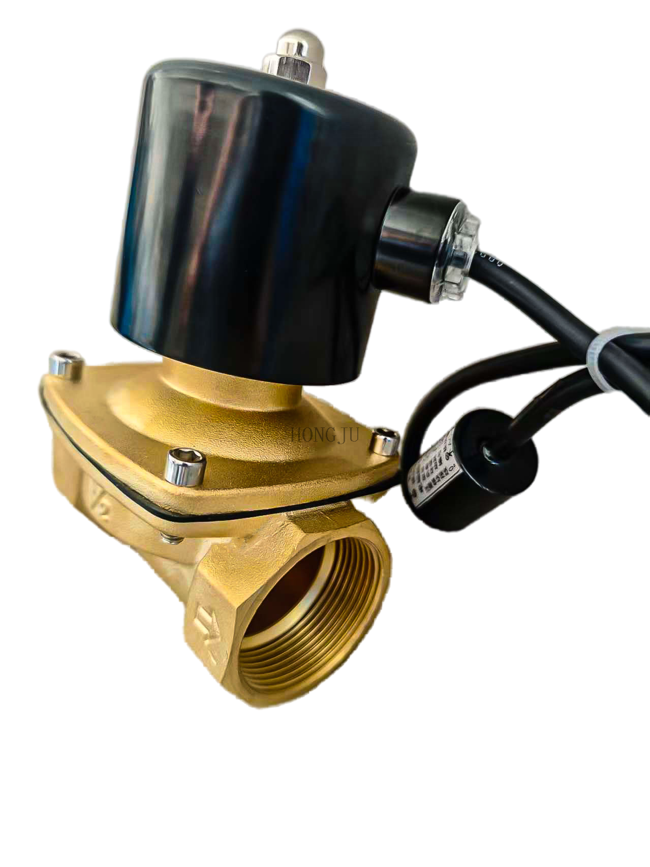 2/2 Way Threaded Connection Brass Water Solenoid Valve 24V