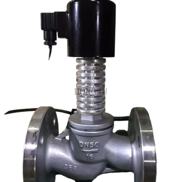 ZCG 304 Stainless Steel Flanged Solenoid Valve Explosion Proof High Temp Steam Thermal Oil