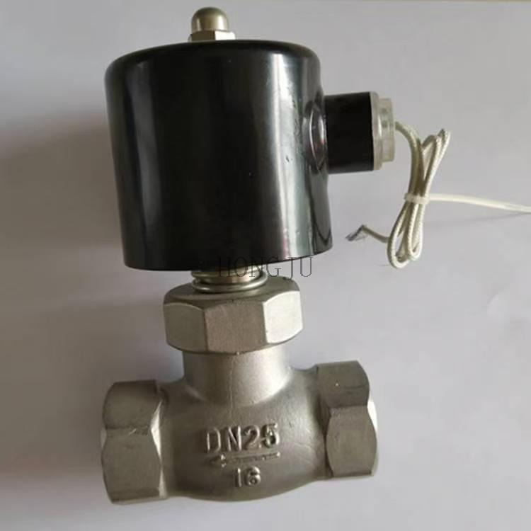 2 Way Stainless Steel Steam Solenoid Valve Normally Closed Threaded Connection