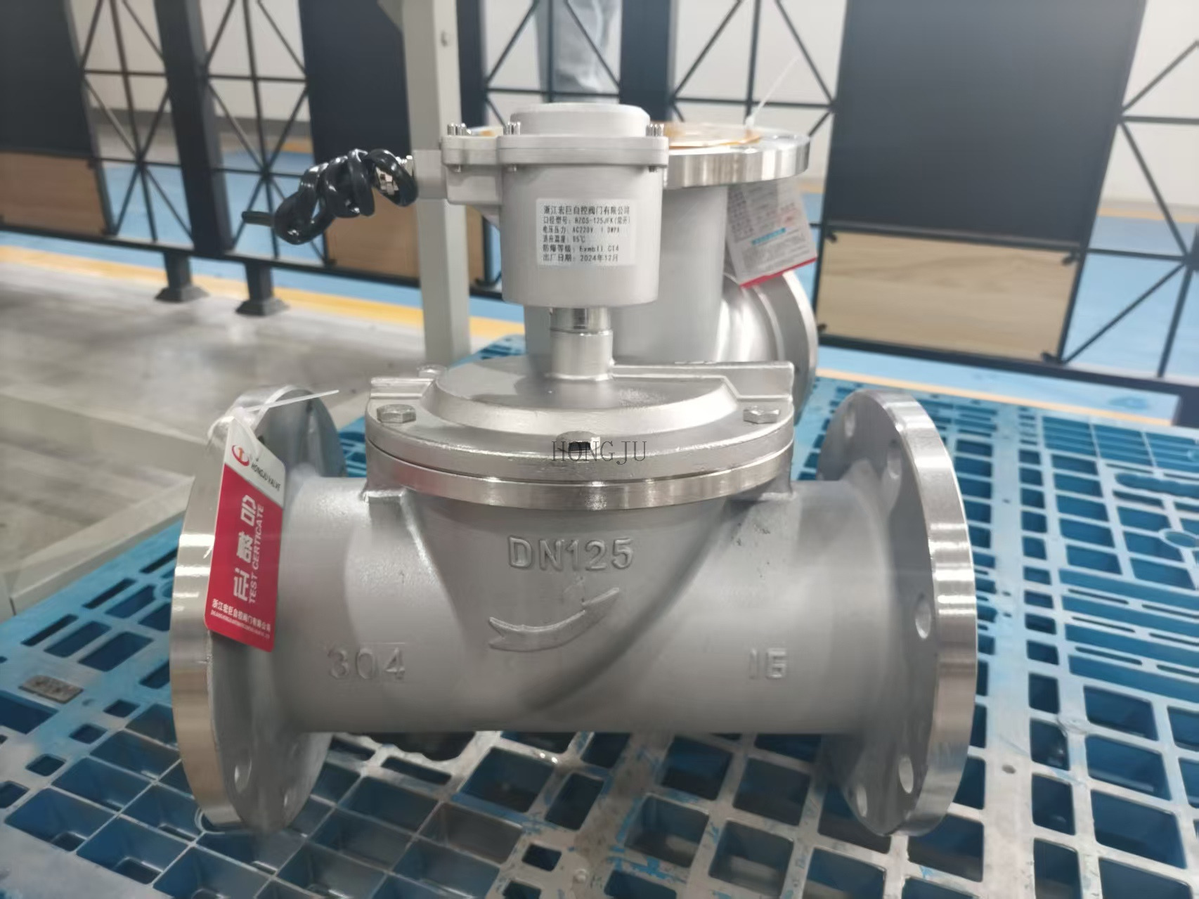 Flange Type Normally Closed Solenoid Valve Zero Pressure Start 24V 220V