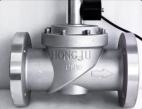 Aluminum Alloy Flange Connection Gas Shut-off Valve Normally Open 