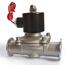 2 Way Sanitary Stainless Steel Polished Pipeline Solenoid Water Valve 220V 24V