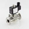 Quick Install Clamp Solenoid Valve Normally Closed Food Grade 304 Stainless Steel
