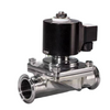 Food Grade Polished Solenoid Valve Quick-Fit Clamp Normally Closed Waterproof Control Valve