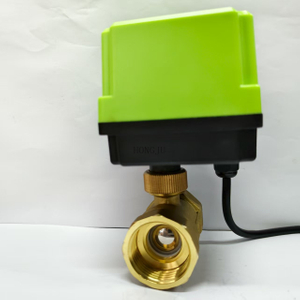 Mini Brass Electric Ball Valve Two-Wire Control Outdoor Waterproof