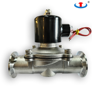 Quick-Fit Clamp Type Solenoid Valve Polished Food Grade
