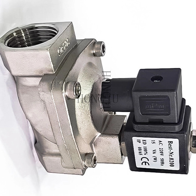 304 Stainless Steel Normally Closed Solenoid Valve 