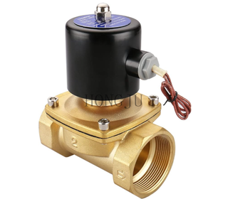 2/2 Way Threaded Connection Brass Water Solenoid Valve 24V