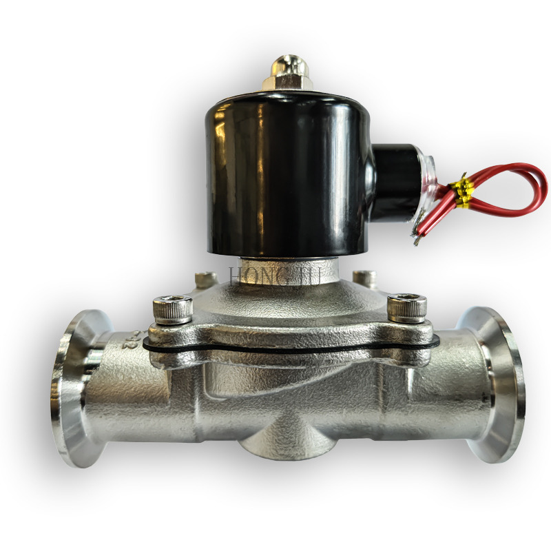 Quick-Fit Clamp Type Solenoid Valve Polished Food Grade