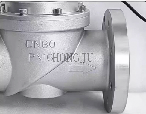Aluminum Alloy Flange Connection Gas Shut-off Valve Normally Open 