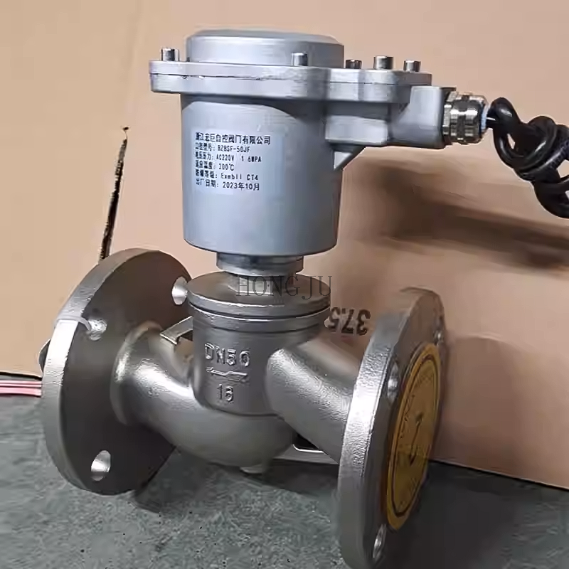 ZBSF Stainless Steel Piston Steam Solenoid Valve High Temperature Industrial 220V 24V